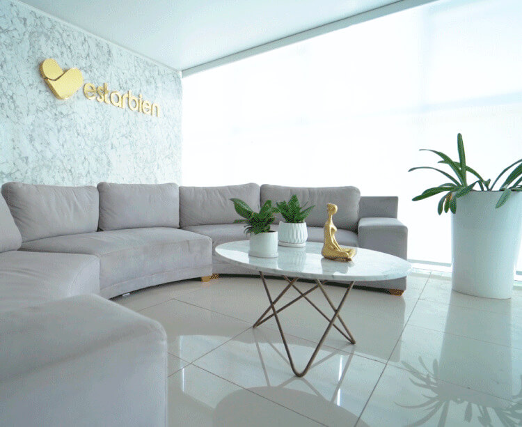 Sala de espera de la sede premium de EstarBien